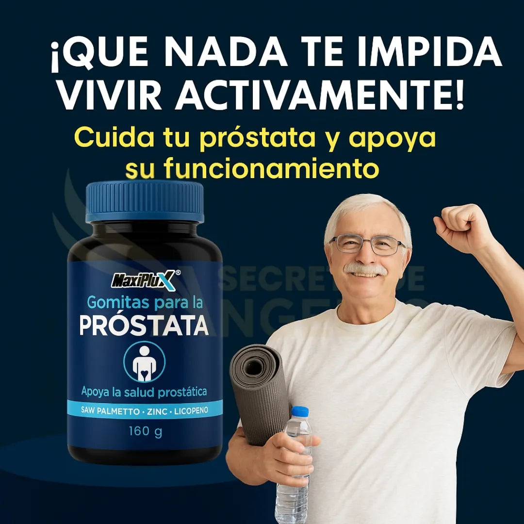 MaxiPlus | Salud Prostática Premium Equilibrio, Confianza y Vitalidad Masculina 60 Cápsulas de Fórmula Natural Avanzada