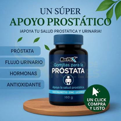 MaxiPlus | Salud Prostática Premium Equilibrio, Confianza y Vitalidad Masculina 60 Cápsulas de Fórmula Natural Avanzada