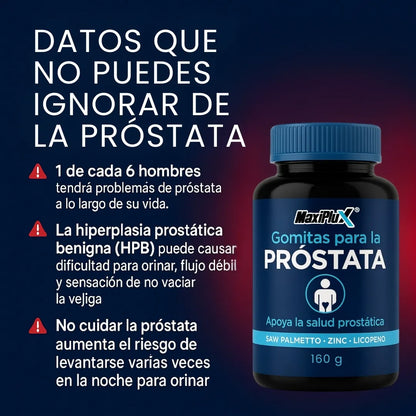 MaxiPlus | Salud Prostática Premium Equilibrio, Confianza y Vitalidad Masculina 60 Cápsulas de Fórmula Natural Avanzada