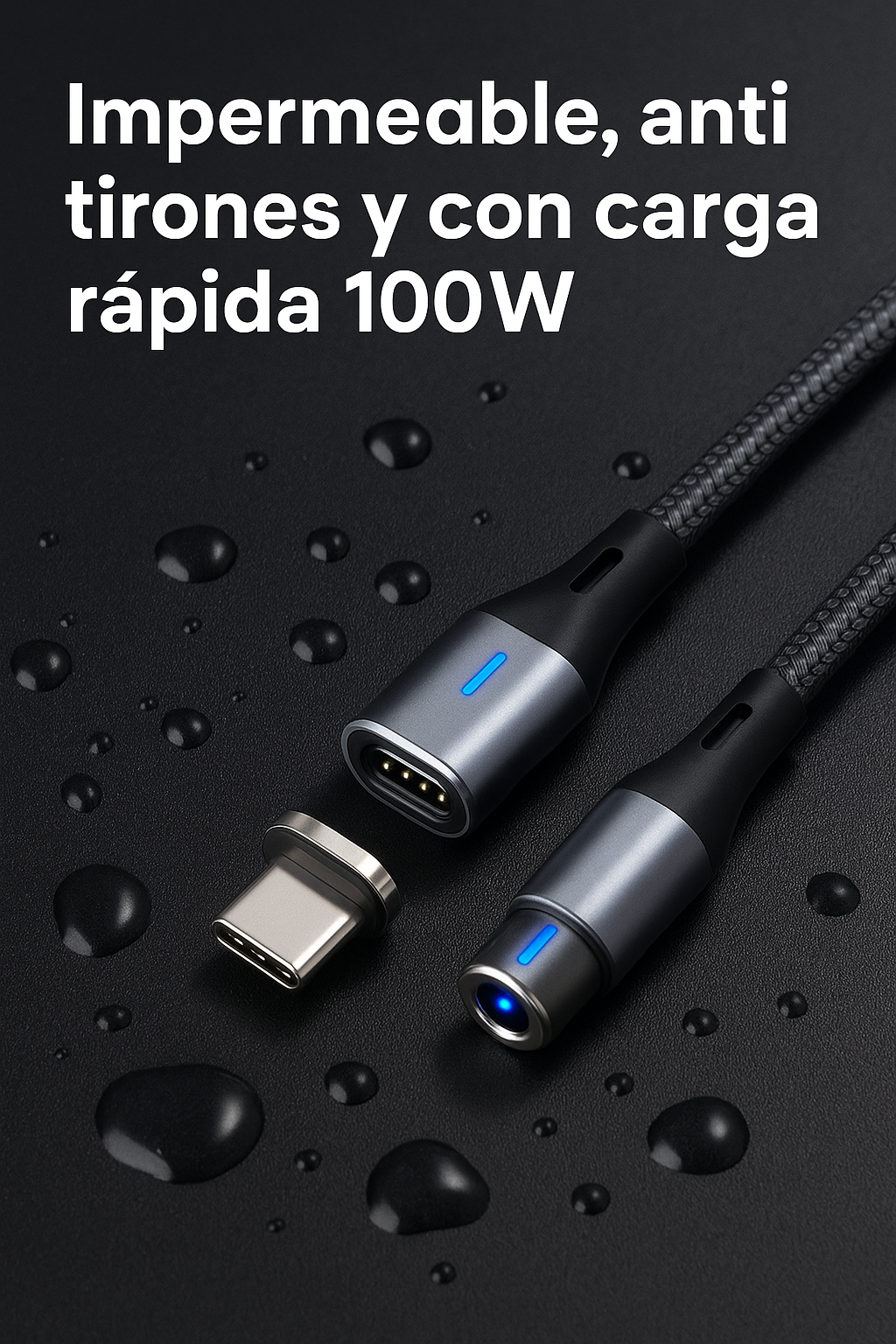 CABLE DE CARGA MAGNETICO 3 EN 1
