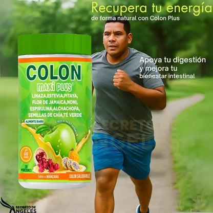 MAXI PLUS FIBRA Despídete de la inflamación y el estreñimiento, suplemento digestivo natural, (600gramos)