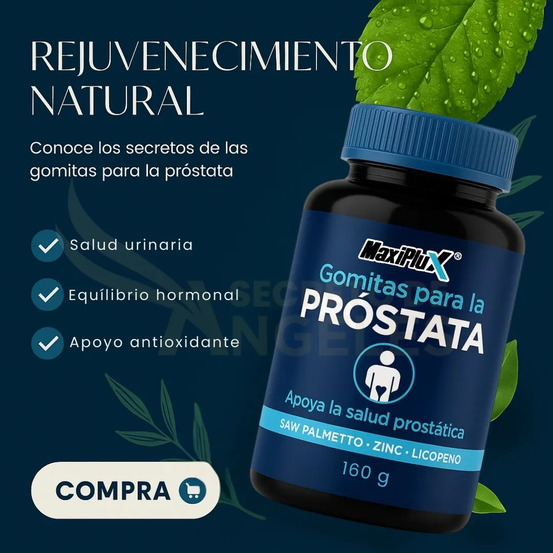MaxiPlus | Salud Prostática Premium Equilibrio, Confianza y Vitalidad Masculina 60 Cápsulas de Fórmula Natural Avanzada