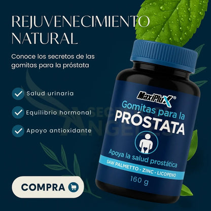 MaxiPlus | Salud Prostática Premium Equilibrio, Confianza y Vitalidad Masculina 60 Cápsulas de Fórmula Natural Avanzada