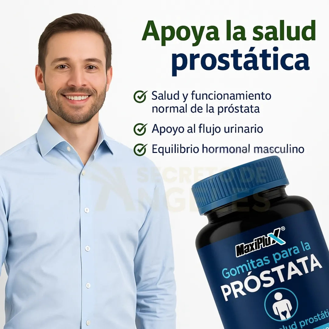 MaxiPlus | Salud Prostática Premium Equilibrio, Confianza y Vitalidad Masculina 60 Cápsulas de Fórmula Natural Avanzada