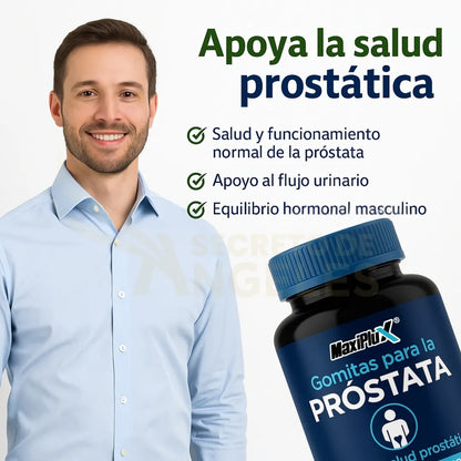 MaxiPlus | Salud Prostática Premium Equilibrio, Confianza y Vitalidad Masculina 60 Cápsulas de Fórmula Natural Avanzada