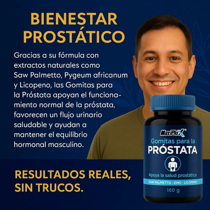 MaxiPlus | Salud Prostática Premium Equilibrio, Confianza y Vitalidad Masculina 60 Cápsulas de Fórmula Natural Avanzada