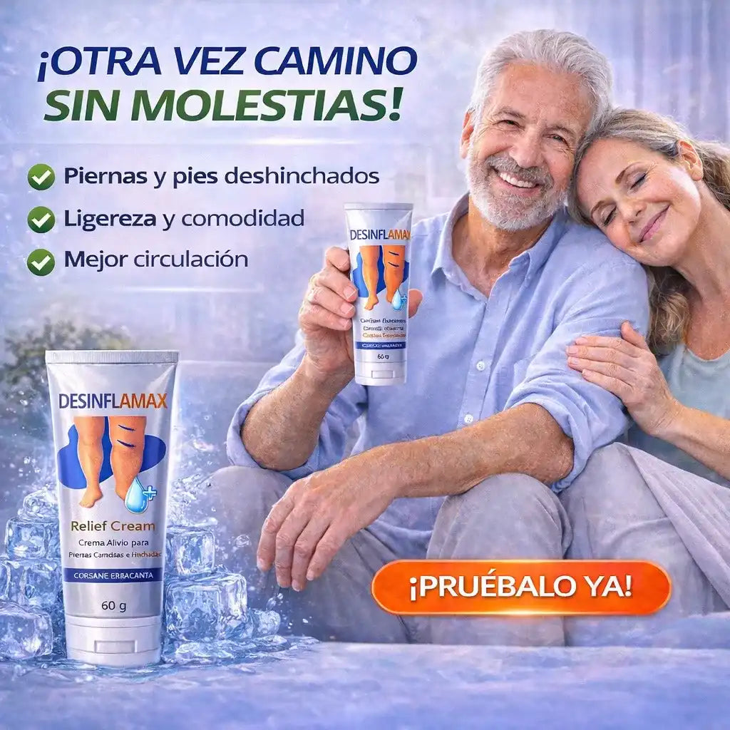 DESINFLAMAX -Piernas hinchadas y doloridas? Esto te va a aliviar en minutos