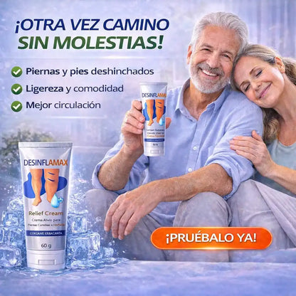 DESINFLAMAX -Piernas hinchadas y doloridas? Esto te va a aliviar en minutos