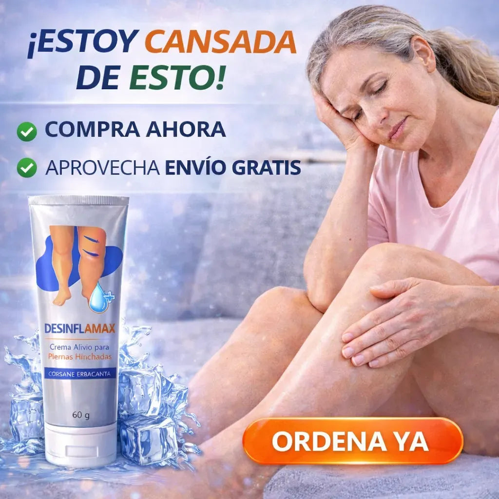 DESINFLAMAX -Piernas hinchadas y doloridas? Esto te va a aliviar en minutos