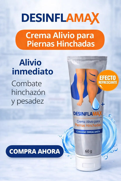 DESINFLAMAX -Piernas hinchadas y doloridas? Esto te va a aliviar en minutos