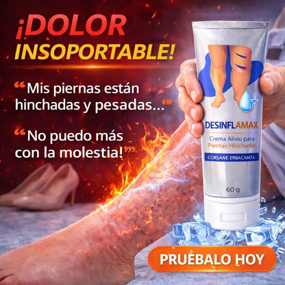 DESINFLAMAX -Piernas hinchadas y doloridas? Esto te va a aliviar en minutos