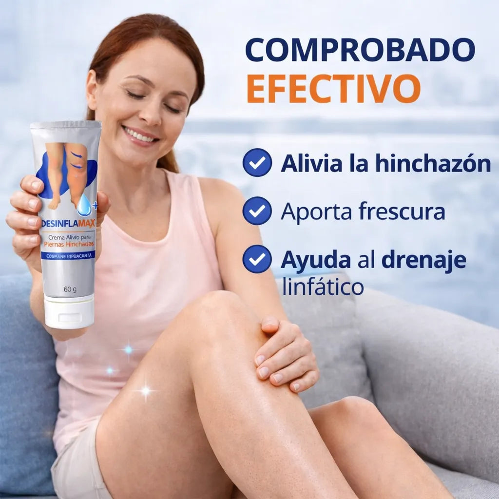 DESINFLAMAX -Piernas hinchadas y doloridas? Esto te va a aliviar en minutos