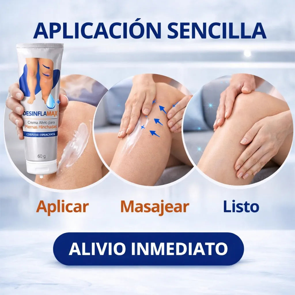 DESINFLAMAX -Piernas hinchadas y doloridas? Esto te va a aliviar en minutos