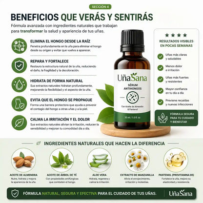 Serum Antihongos 30ML -Vuelve a mostrar tus uñas sin vergüenza