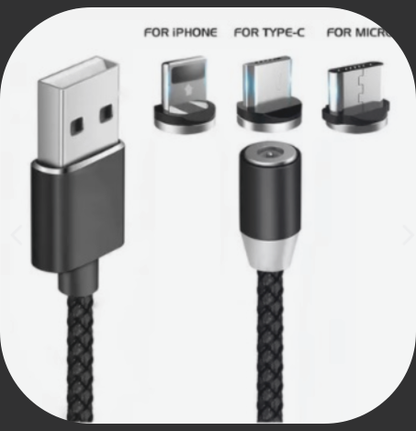 CABLE DE CARGA MAGNETICO 3 EN 1