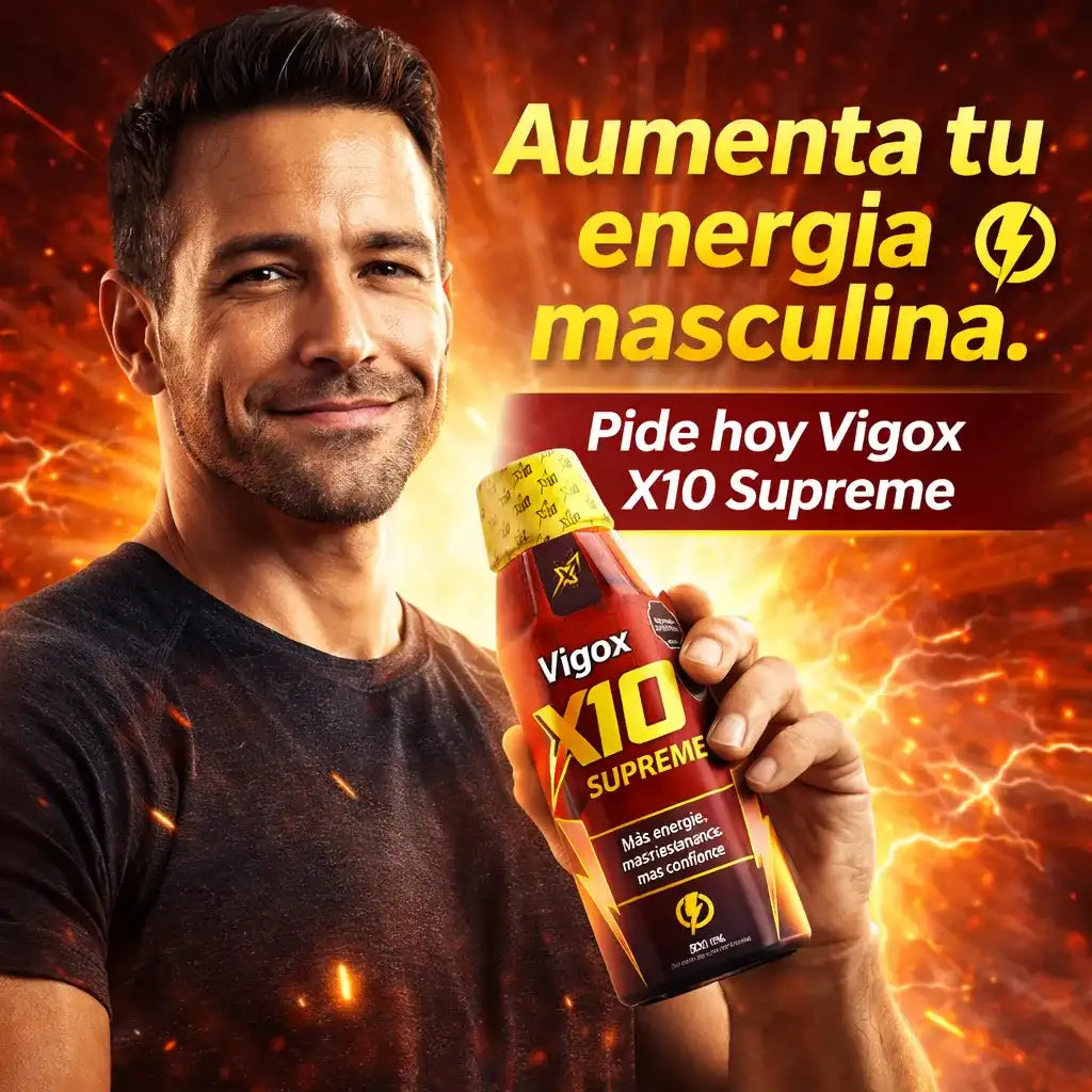 X10 Supreme Max Recupera tu energía masculina y vuelve a rendir como antes