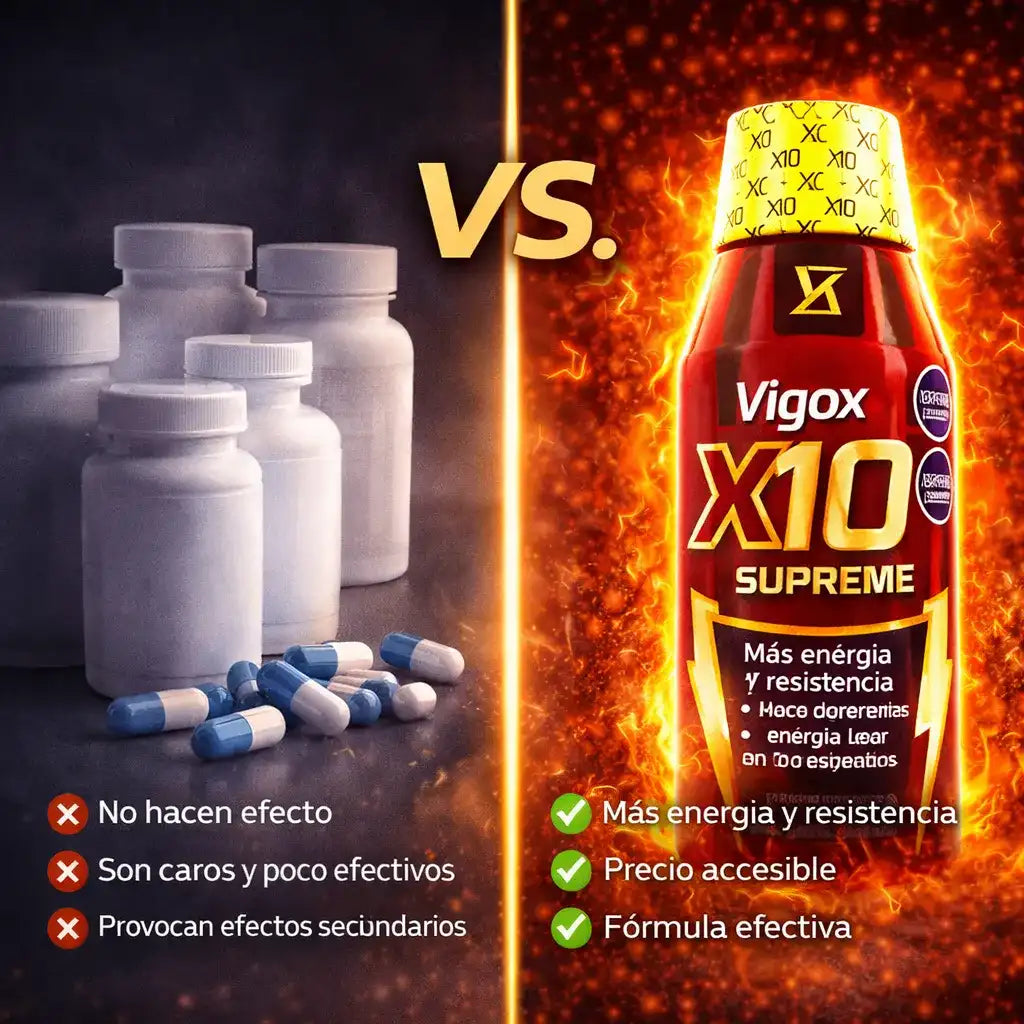 X10 Supreme Max Recupera tu energía masculina y vuelve a rendir como antes
