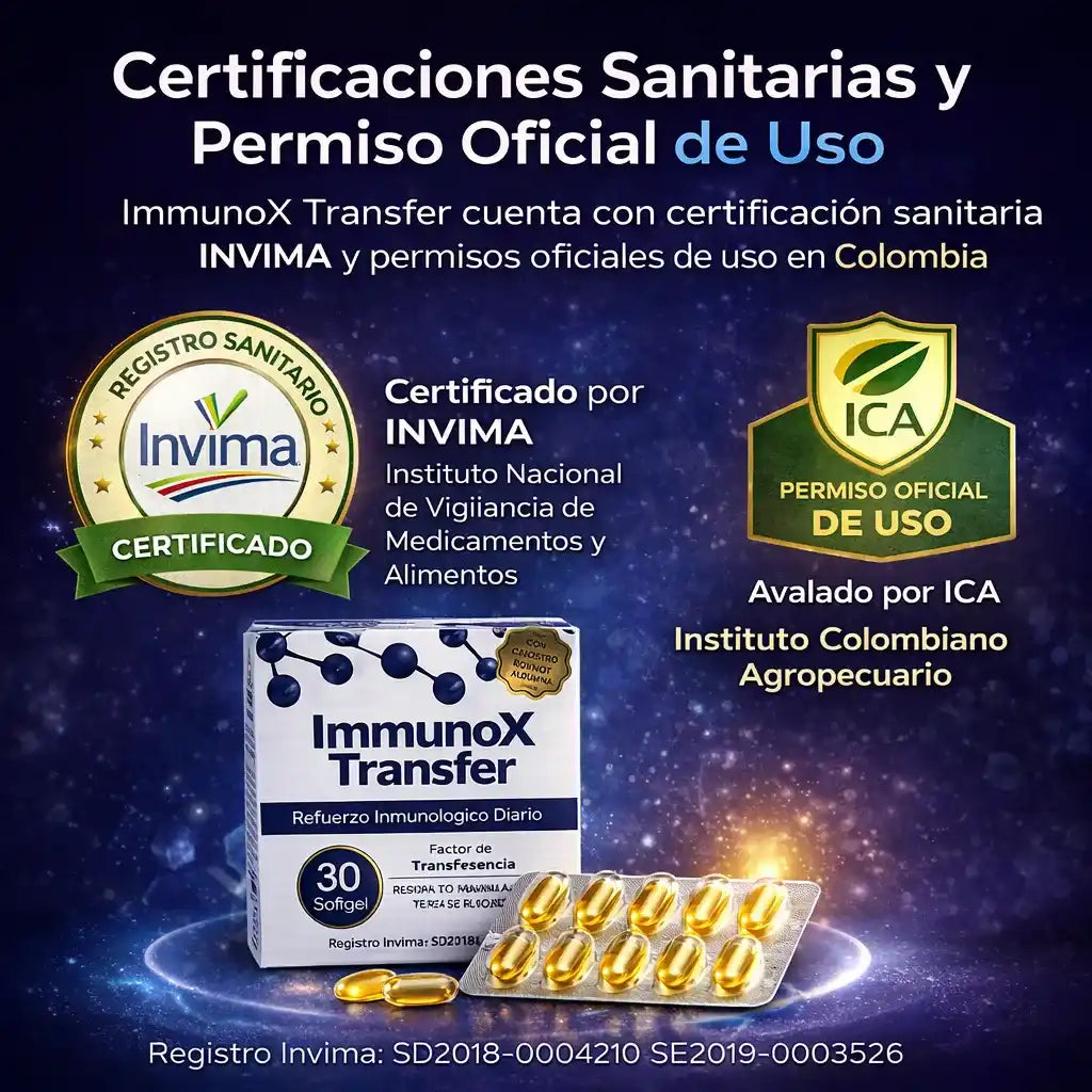 ImmunoX Transfer-¿Te enfermas seguido? Refuerza tus defensas desde la raíz - 30 capsulas