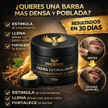 PHOENIX BARBA BRAVA  Cera Activadora de Crecimiento (120g)