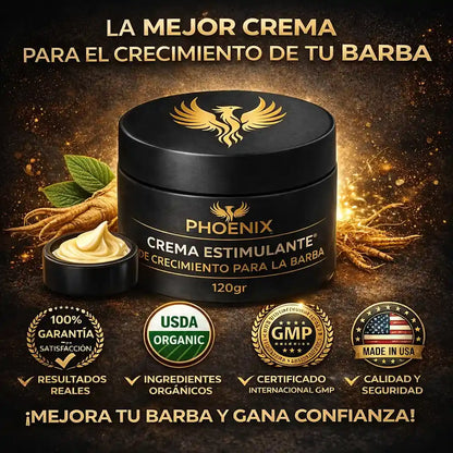 PHOENIX BARBA BRAVA  Cera Activadora de Crecimiento (120g)