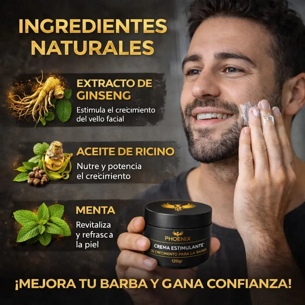 PHOENIX BARBA BRAVA  Cera Activadora de Crecimiento (120g)