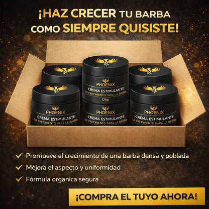 PHOENIX BARBA BRAVA  Cera Activadora de Crecimiento (120g)