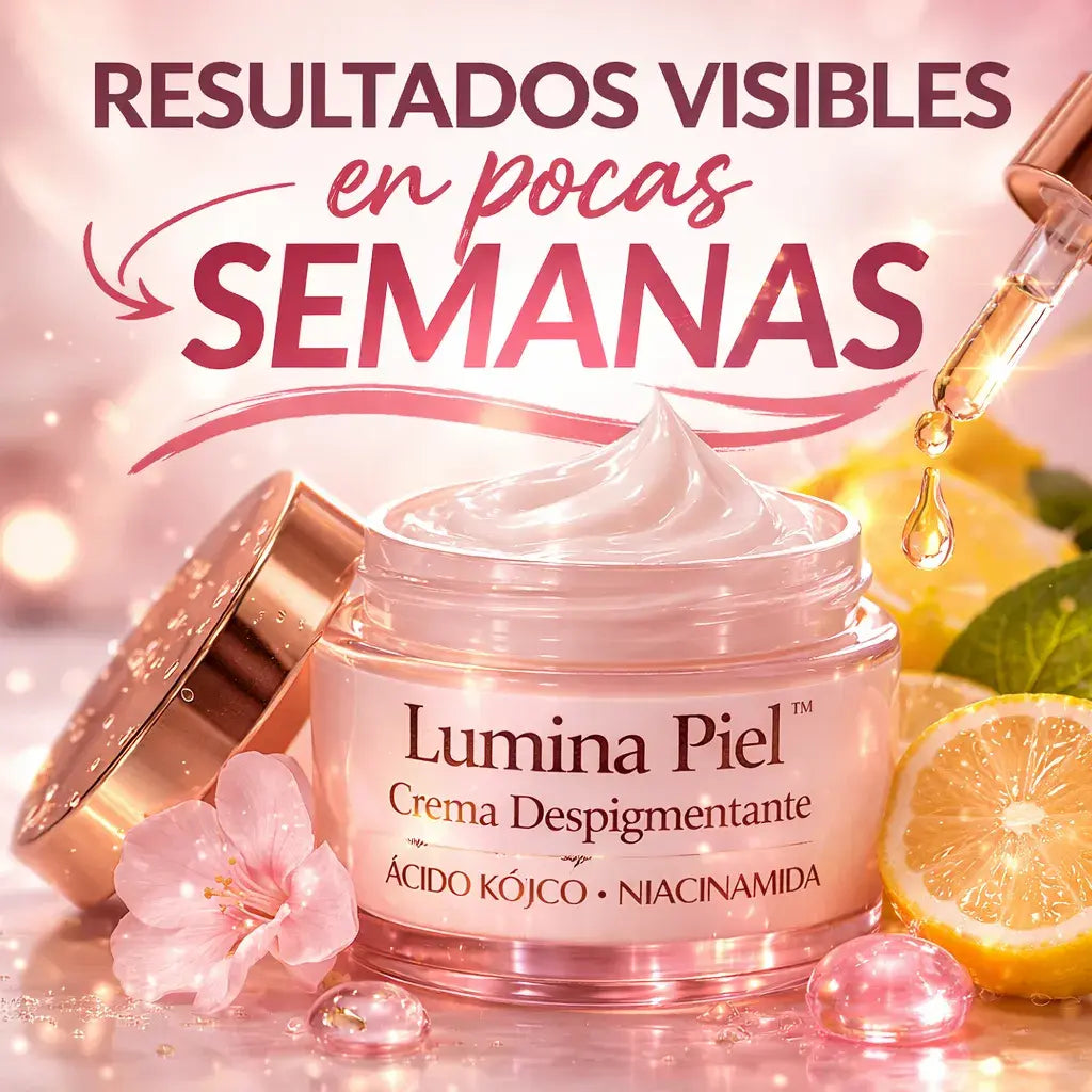 Lumina Piel™  La crema con Ácido Kójico y Niacinamida que ayuda a aclarar manchas y devolver luminosidad a tu piel