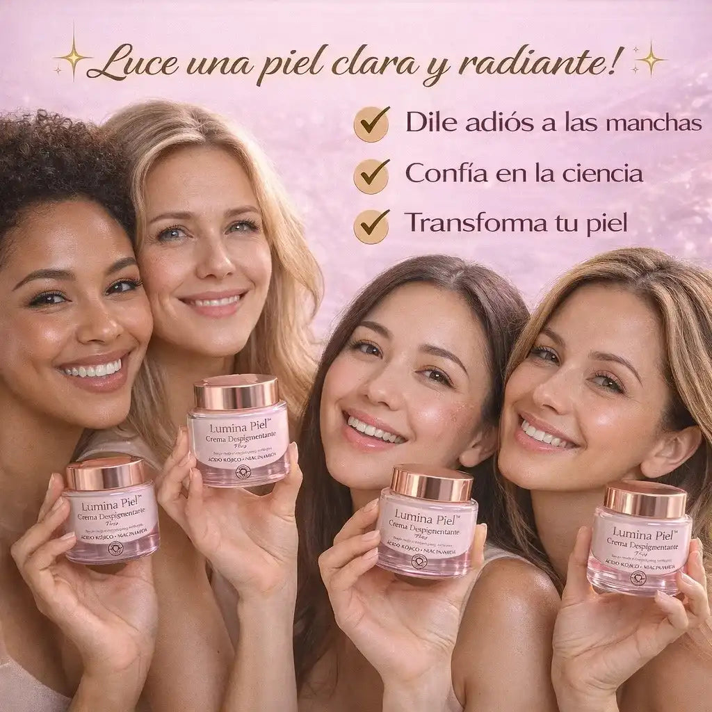 Lumina Piel™  La crema con Ácido Kójico y Niacinamida que ayuda a aclarar manchas y devolver luminosidad a tu piel