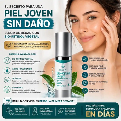 MASCHA Serum Anti-edad con Bioretinol - Reduce Arrugas y Manchas Sin Irritar Tu Piel