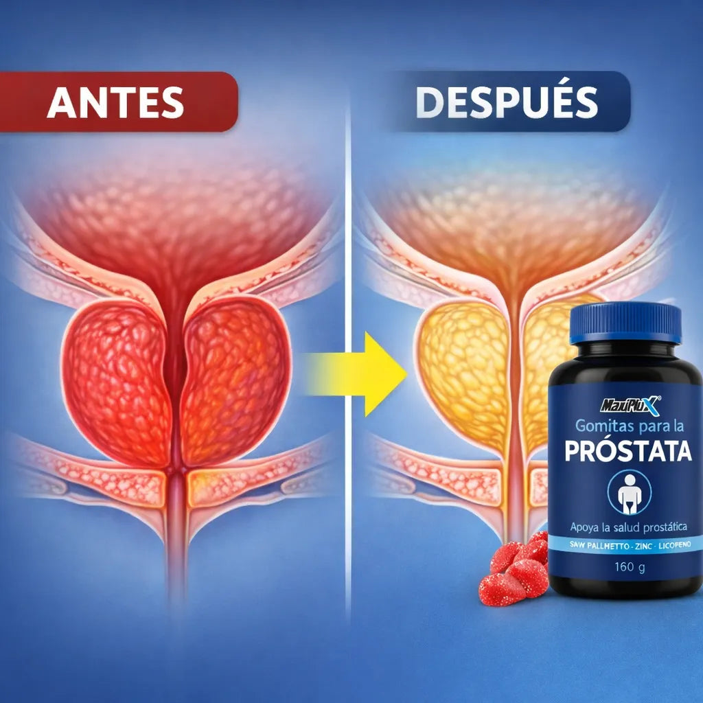 MaxiPlus | Salud Prostática Premium Equilibrio, Confianza y Vitalidad Masculina 60 Cápsulas de Fórmula Natural Avanzada