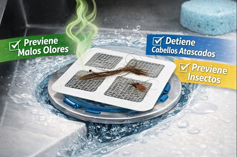 Filtro para Cabello Baño Ducha Sifon x10