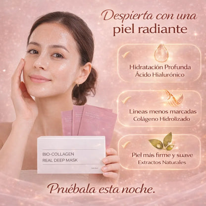 Bio-Collagen Real Deep Mask – El Secreto Coreano para una Piel Rejuvenecida Mientras Duermes