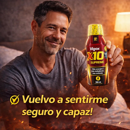 X10 Supreme Max Recupera tu energía masculina y vuelve a rendir como antes