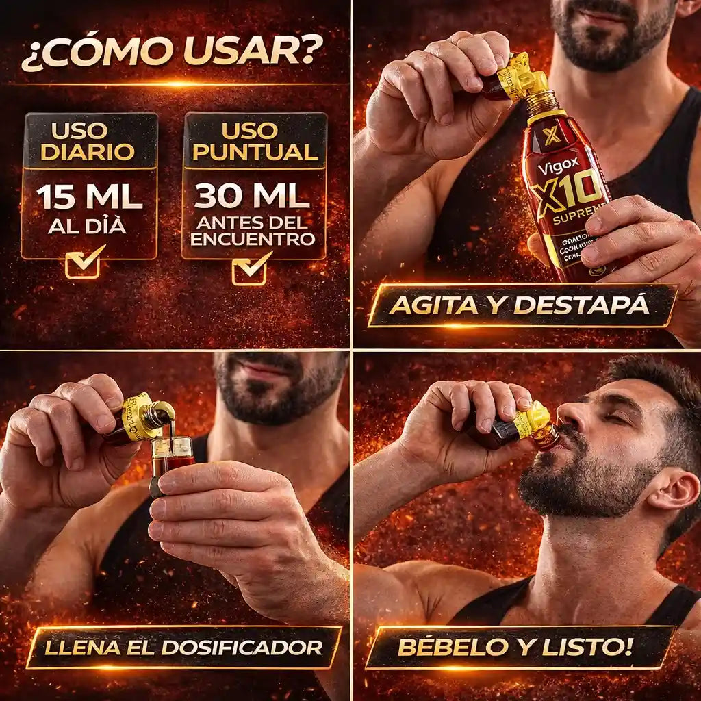 X10 Supreme Max Recupera tu energía masculina y vuelve a rendir como antes