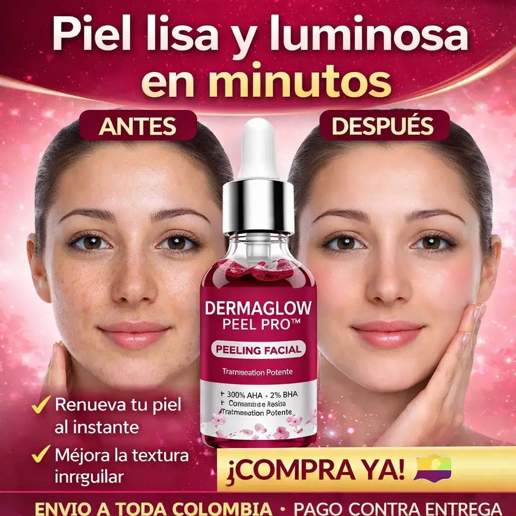 DermaGlow Peel Pro™ – Exfoliación Profunda para Eliminar Acné, Puntos Negros y Manchas