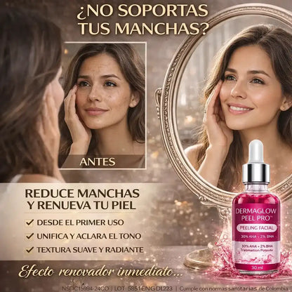 DermaGlow Peel Pro™ – Exfoliación Profunda para Eliminar Acné, Puntos Negros y Manchas