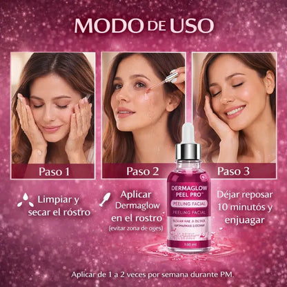 DermaGlow Peel Pro™ – Exfoliación Profunda para Eliminar Acné, Puntos Negros y Manchas