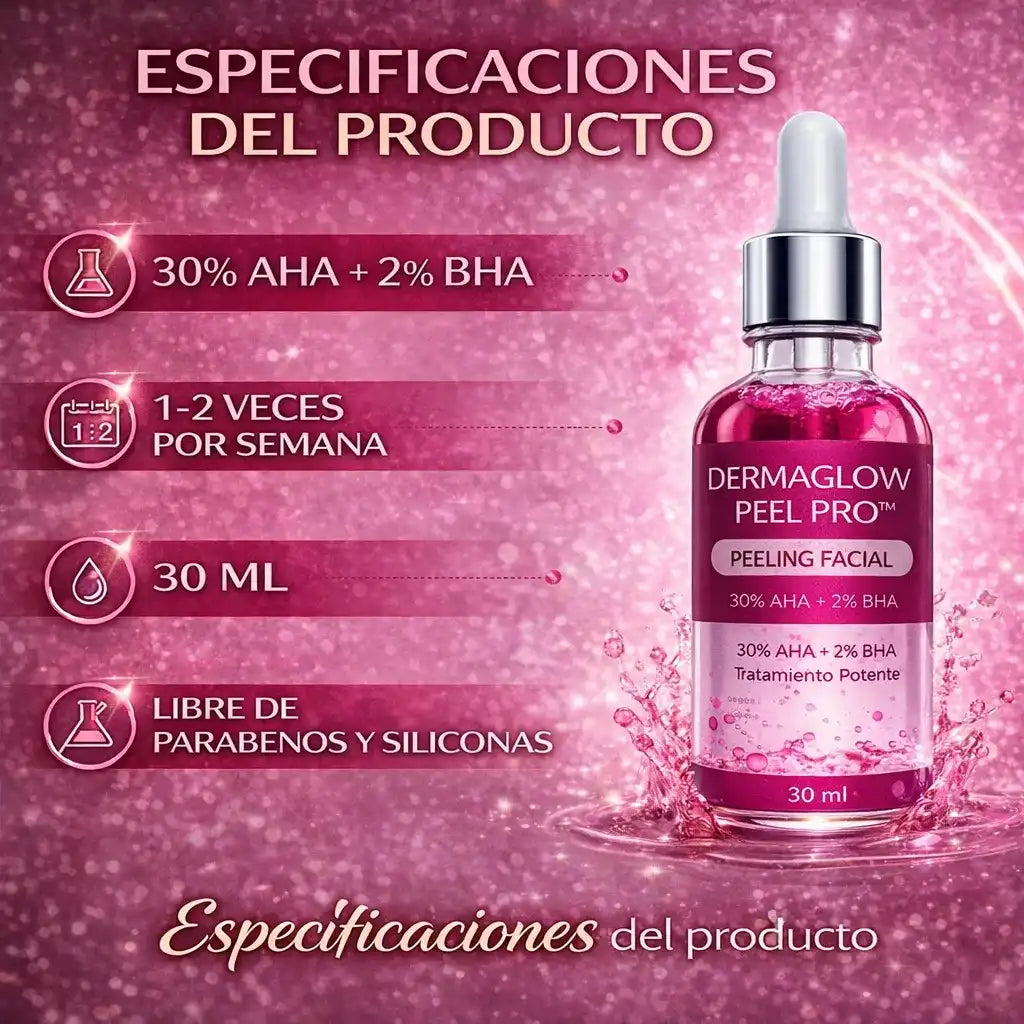 DermaGlow Peel Pro™ – Exfoliación Profunda para Eliminar Acné, Puntos Negros y Manchas
