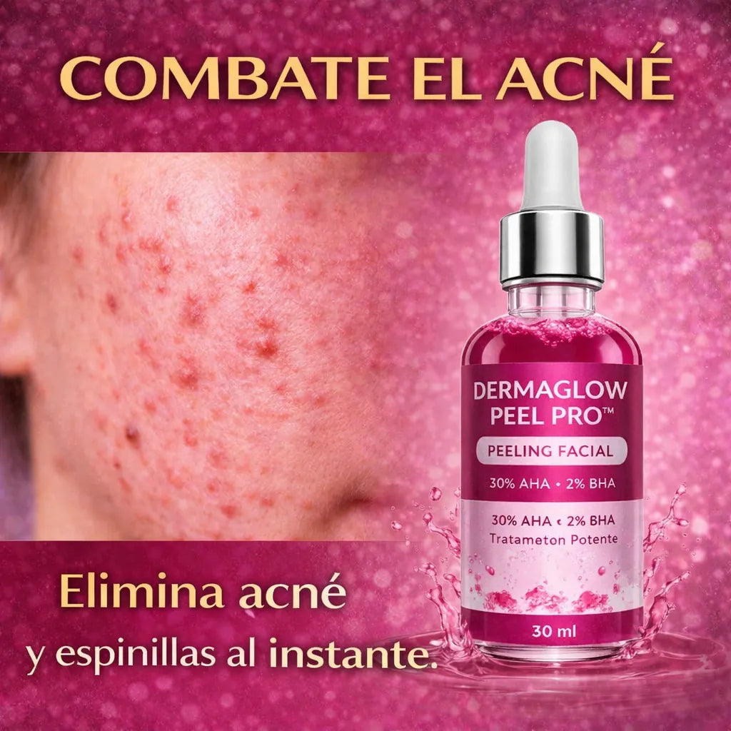 DermaGlow Peel Pro™ – Exfoliación Profunda para Eliminar Acné, Puntos Negros y Manchas