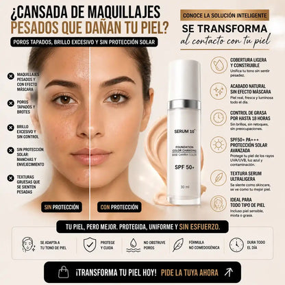 Base mágica-SERUM 10 La Base Inteligente Que Se Adapta Automáticamente A Tu Tono De Piel