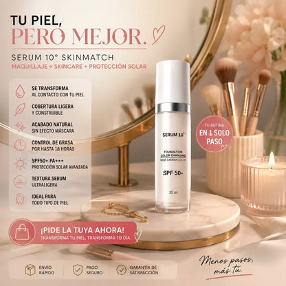 Base mágica-SERUM 10 La Base Inteligente Que Se Adapta Automáticamente A Tu Tono De Piel