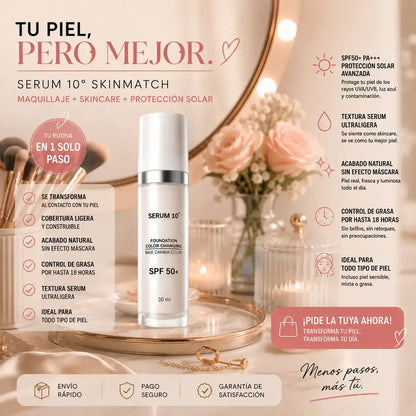 Base mágica-SERUM 10 La Base Inteligente Que Se Adapta Automáticamente A Tu Tono De Piel