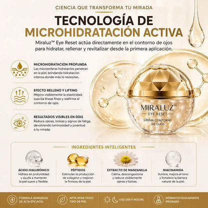 Miraluz™ – Reduce ojeras, arrugas y signos de fatiga en pocos días