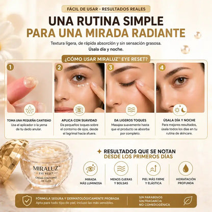 Miraluz™ – Reduce ojeras, arrugas y signos de fatiga en pocos días