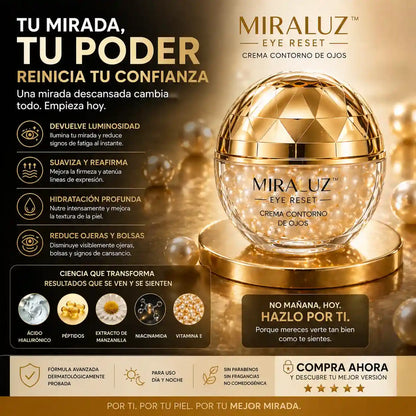 Miraluz™ – Reduce ojeras, arrugas y signos de fatiga en pocos días
