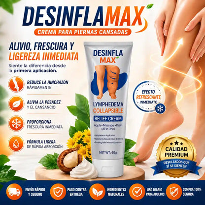DESINFLAMAX -Piernas hinchadas y doloridas? Esto te va a aliviar en minutos