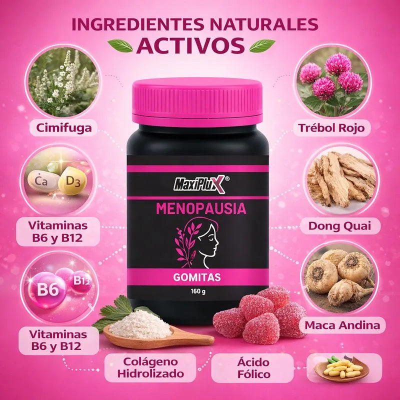 MaxiPlus MenoBalance  Equilibrio natural en tu nueva etapa 🌸 (60 GOMITAS)