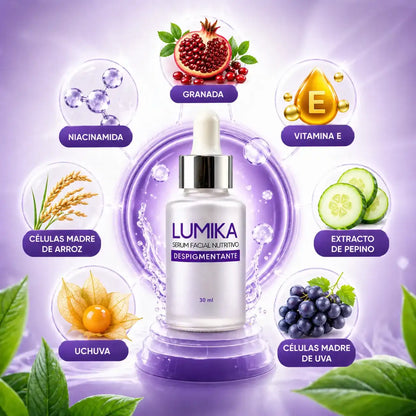 LUMIKA™ Despigmentante Facial ✨ Elimina manchas y revela una piel uniforme, luminosa y radiante desde las primeras semanas