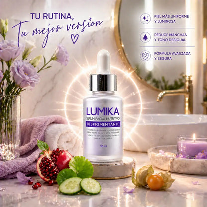 LUMIKA™ Despigmentante Facial ✨ Elimina manchas y revela una piel uniforme, luminosa y radiante desde las primeras semanas