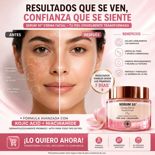 Lumina Piel™  La crema con Ácido Kójico y Niacinamida que ayuda a aclarar manchas y devolver luminosidad a tu piel